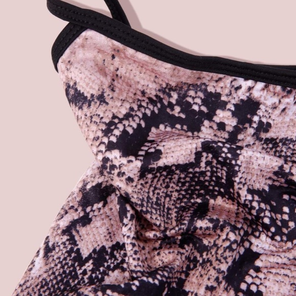 Snakeskin Mask Gaiter Scarf w/ Ear Loops - Picture 8 of 8